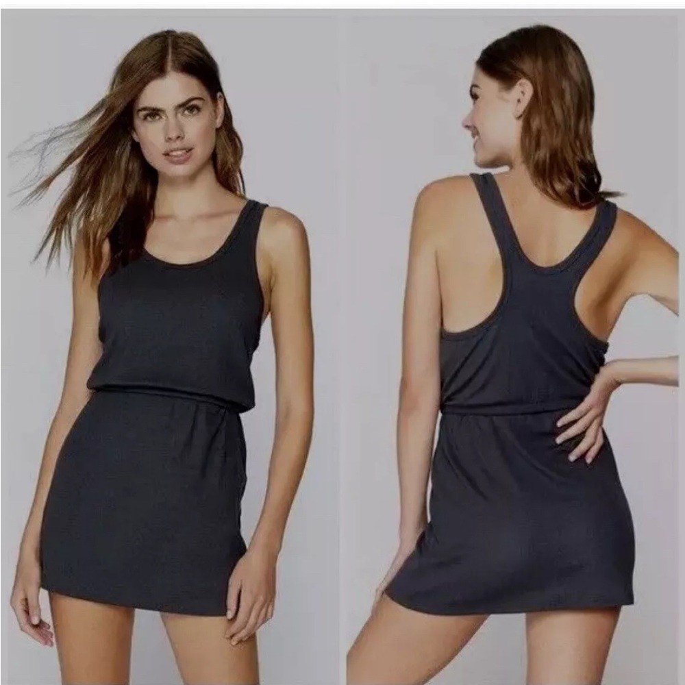 Spiritual Gangster NWOT Day Off Steel Gray Tank Dress